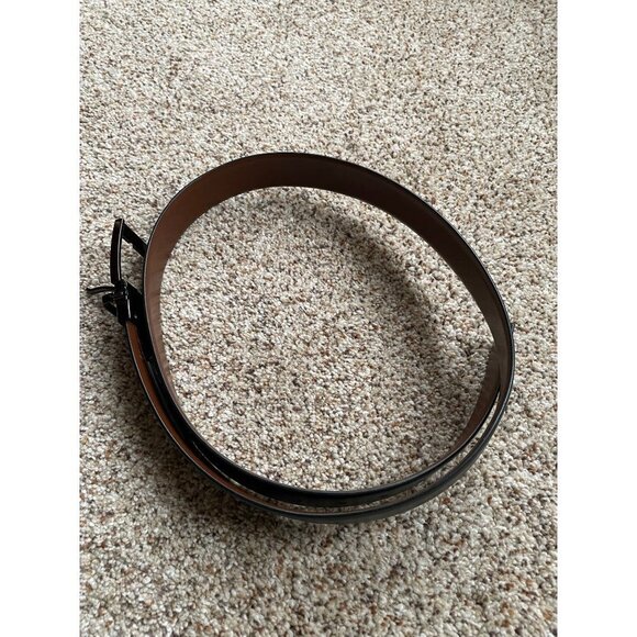 Perry Ellis Belt Size 38 Brown Faux Leather - Picture 6 of 9